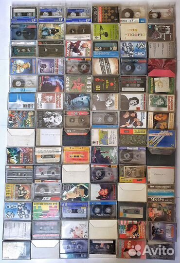 Старые аудиокассеты разные - 84 штуки