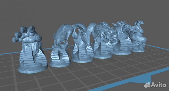 Blood rage tokens STL models