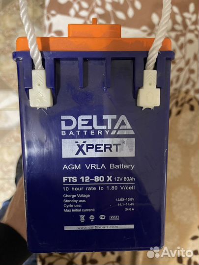 Аккумулятор delta 12-80x