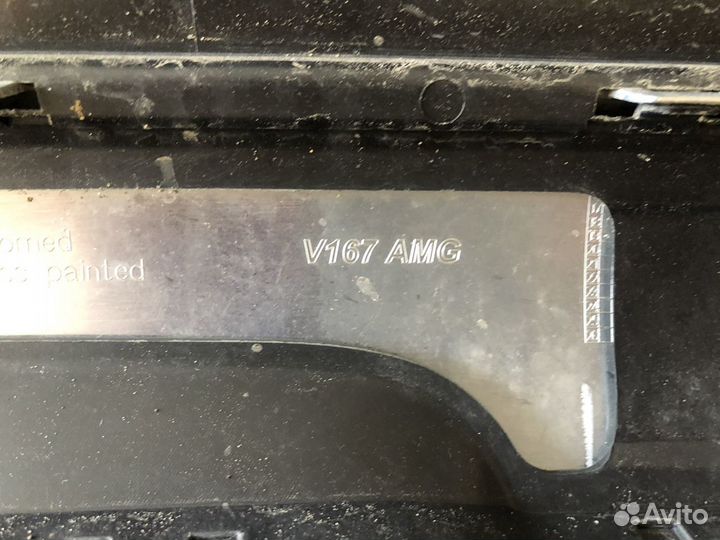 Диффузор заднего бампера mercedes GLE V167