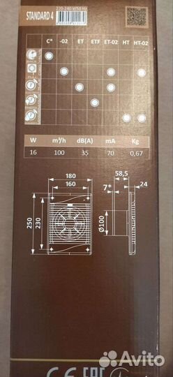 Вентилятор вытяжной