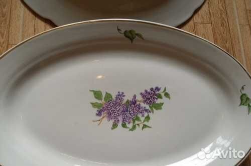 Фарфоровое большое блюдо