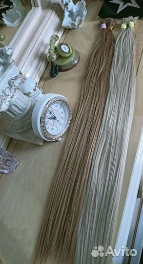 Волосы для наращивания на капсулах 50-70 см