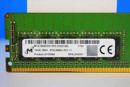 16GB DDR4 ECC micron 2666 mhz