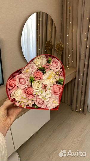 Букеты из мыльных на день Святого Валентина