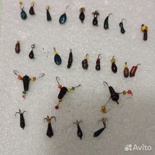 Мормышки вольфрамовые ручная работа и катушка