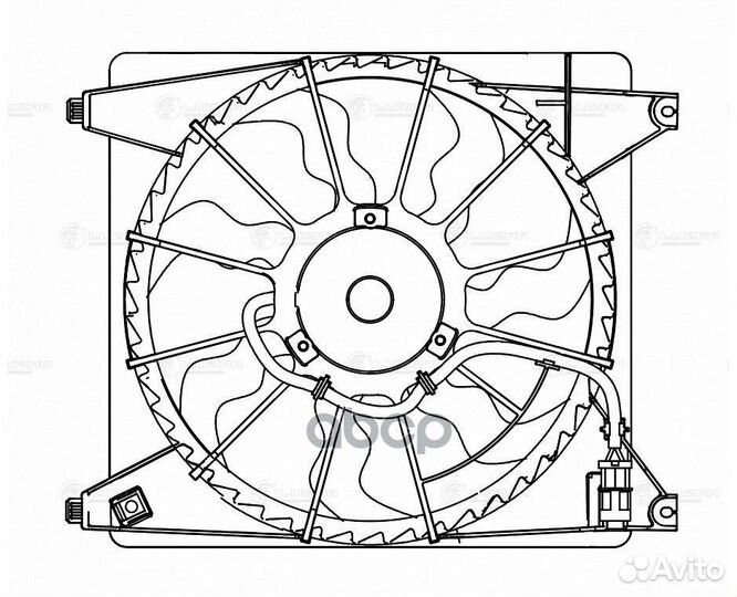 Вентилятор радиатора охлаждения hyundai grand