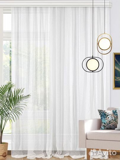 Тюль лён Валентино 300х270 см, 55-50573/3