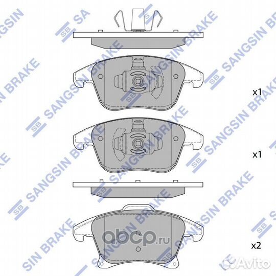 Колодки тормозные передние ford mondeo V SP4021