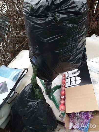 Елка в пакете искусственная