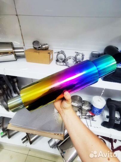 Банка выхлопная глушитель hks hi-power jasma