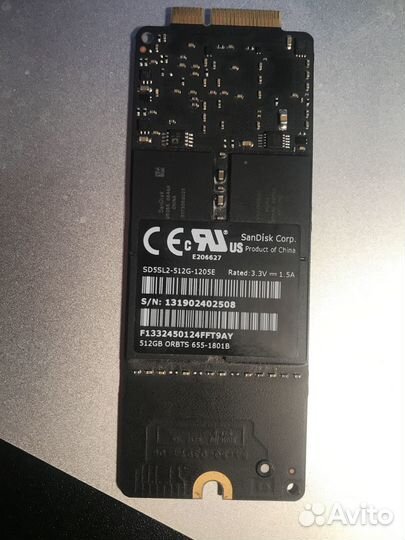 Apple SSD 500 GB оригинал для Mac Boock Pro