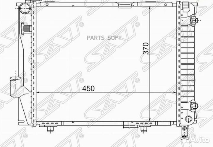 Радиатор охлаждения Мерседес Е класс W124 2.6/2.8