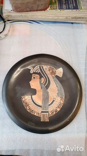 Настенное медное панно девушка востока