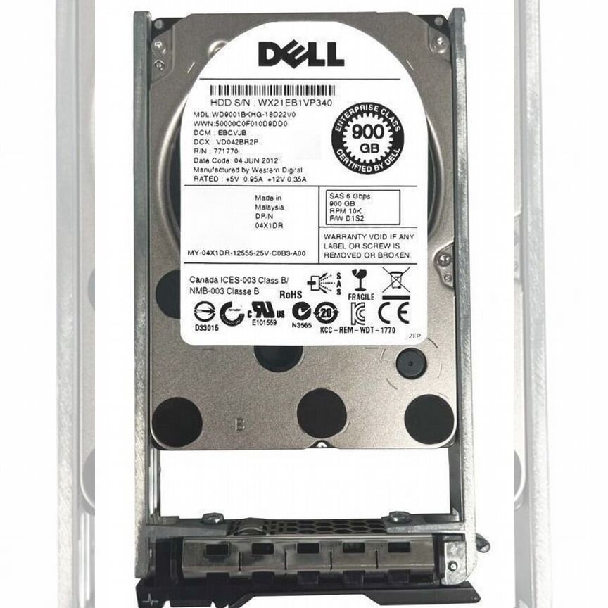 [4X1DR] Жесткий Диск Dell 900gb Sas 2.5" 4x1dr