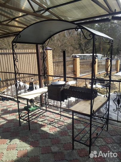 Мангалы кованые с печкой