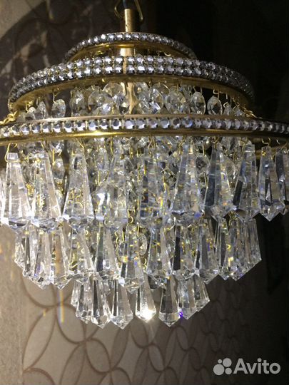 Светильник подвесной винтаж. Чеславакия