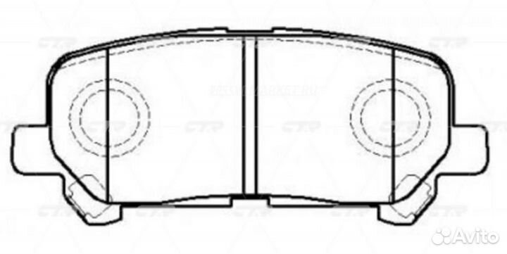 CTR GK0401 / ckho-84 GK0401 Колодки тормозные диск
