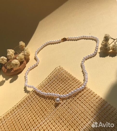 Ожерелье из бусин ручной работы