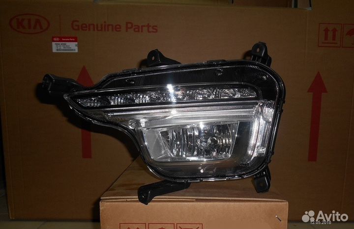 Птф с дневными ходовыми огнями Kia Rio 14- рестайл