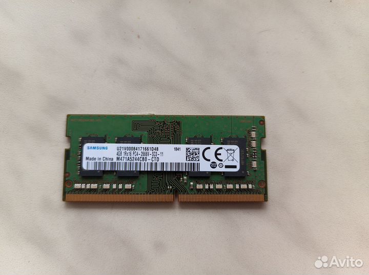 Ноутбучная DDR4 4 GB Samsung 2666 MHz