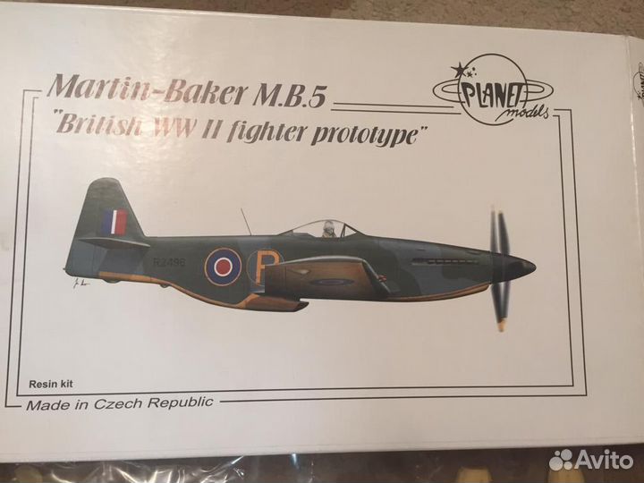 Сборная модель самолета Martin-Baker MB5