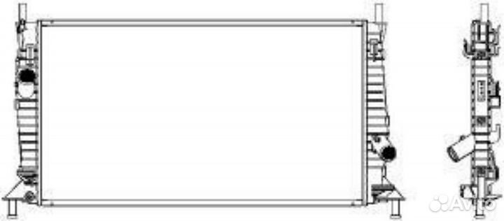 Радиатор охлаждения Форд Фокус 2005