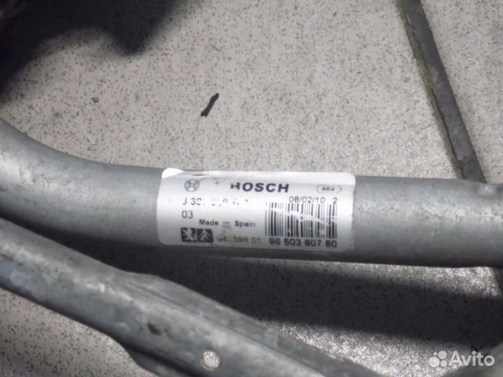 Трапеция дворников Пежо 207 2007-2015