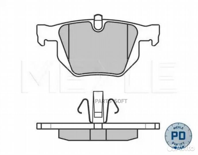 Meyle 0252355017PD Колодки тормозные BMW 3(E90/92)