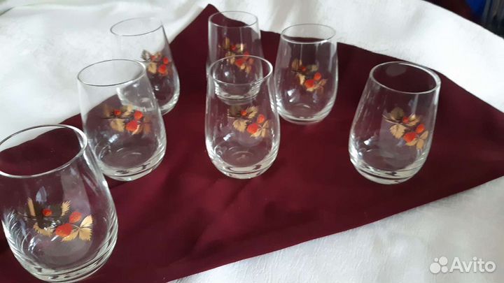 Стакан из тонкого стекла, стопки СССР