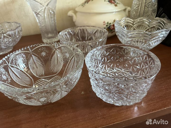 Хрусталь СССР и фужеры