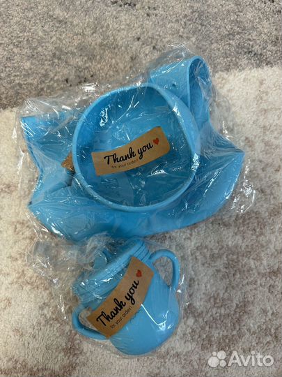 Набор детской силиконовой посуды