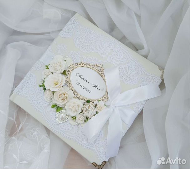 Свадебный фотоальбом, фотоальбом ручной работы