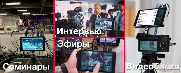 Стрим-студия (4G),микшер, монитор YoloBox