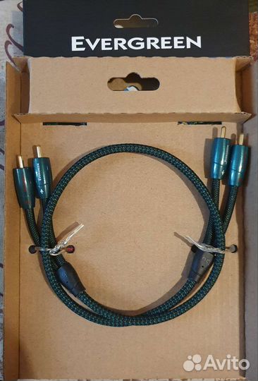 AudioQuest Evergreen 2RCA - 2RCA 0.6m кабель 60 см