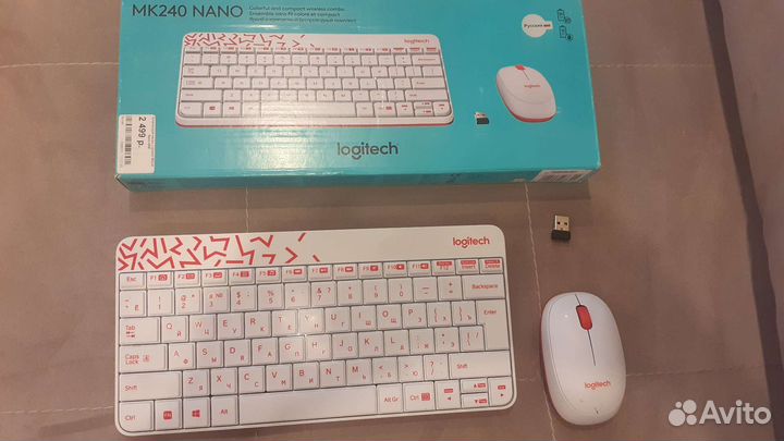 Беспроводная клавиатура и мышь logitech