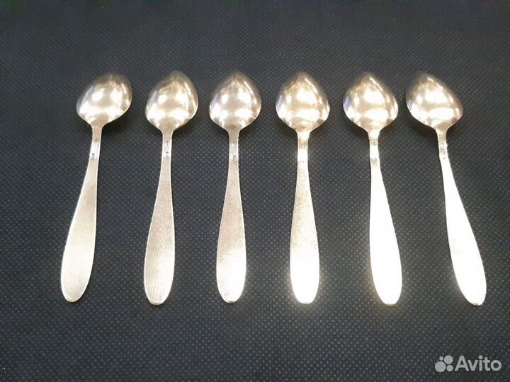Серебряные кофейные ложки производства СССР