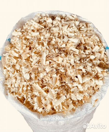 Опилки сухие в мешках