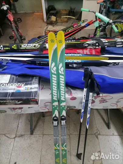 Лыжи беговые детские 130(комплект)