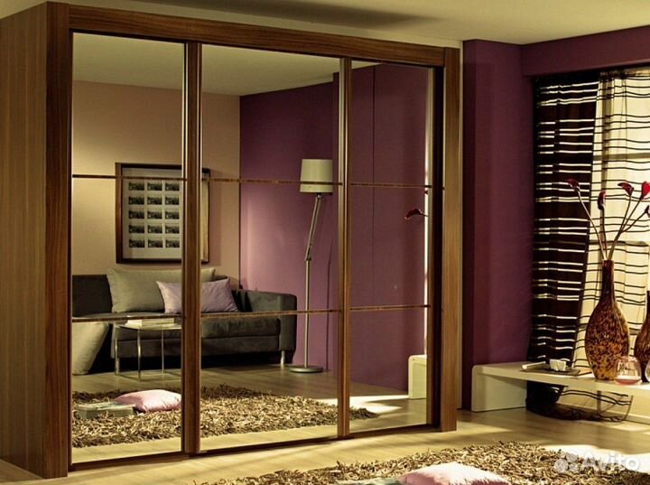 Шкаф с зеркалом доставка установка