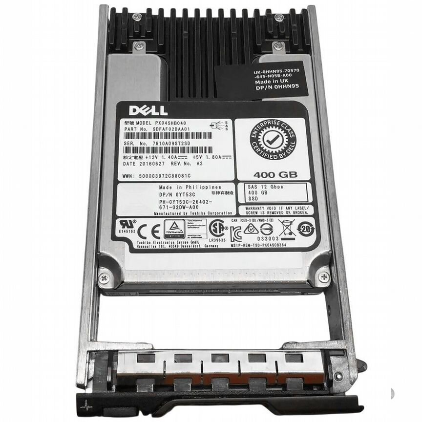 [YT53C] Жесткий Диск Dell 400gb Sas 2.5" Ssd Yt53c