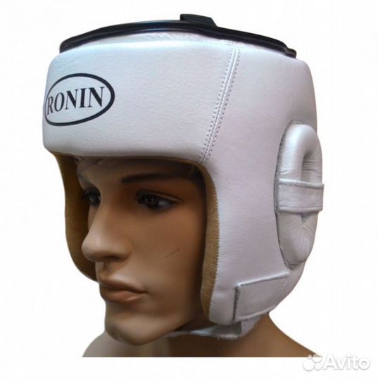 Боксерский шлем кожа