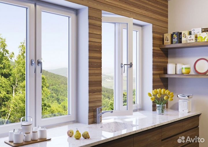 Окна пластиковые с отделкой