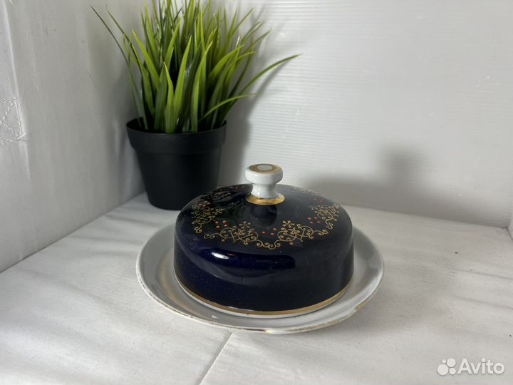 Масленка фарфор гдр 50г