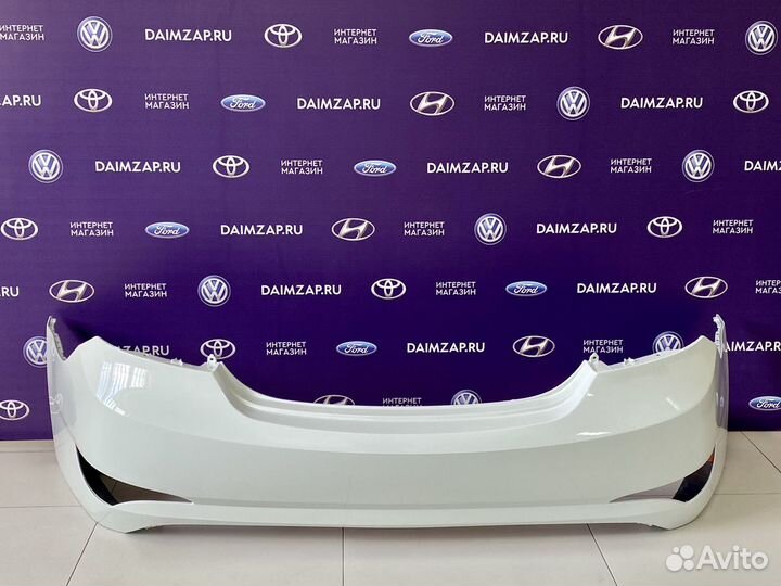 Бампер Задний Hyundai Solaris 2015 Белый