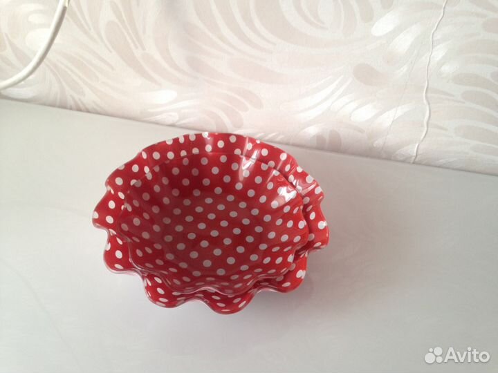 Новый набор салатников из 2-х предметов (Стекло)