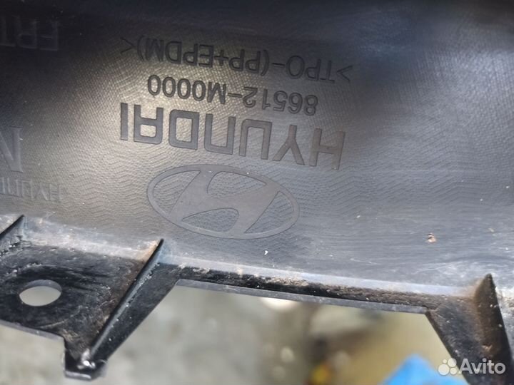 Губа переднего бампера Hyundai Creta 2015-2019