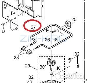 SD-2510WTS - Тэн для хлебопечки Panasonic SD-2510