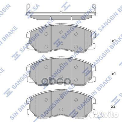 SP1782 колодки дисковые передние Chevrolet Cap