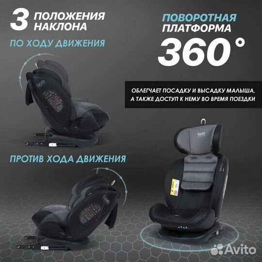 Автокресло Nuovita Maczione N0123i-1L Серый